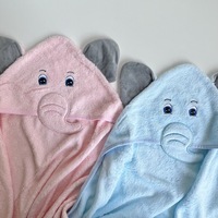 Serviette de Bain à Capuche pour Bébé en Bambou Bio de Haute Qualité, Imprimé Animal, 90x90 cm, Super Douce, Confortable, Antimicrobienne, pour Salle de Bain et Chambre