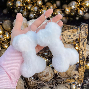 Comfort Christmas Peluche Bone Keychain Cartoon Kawaii Plush Eco-Friendly Durable Couples Chubby Soft Pendant Cute <b>Costume</b> - Product Image 3