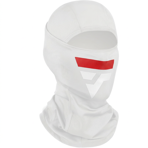 Masque facial en polyester blanc unisexe personnalisé pour les activités de plein air, taille adulte 56-58 cm, camouflage respirant, vêtements de randonnée - Product Image 1