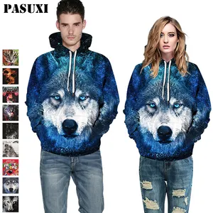 Pasuxi 2024 Hot Swag Cool 3d Geprinte Hoodies Voor Mannen Horror Halloween 3d Print Hoodies Van Mannen Casual Oversized Pullover