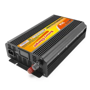 เครื่องชาร์จแบตเตอรี่อัจฉริยะ24V 250Ah 25A แบตเตอรี่ลิเธียมไอออนตะกั่วกรดโหมด Lifepo4ชาร์จสามขั้นตอน