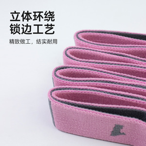 Bande de résistance segmentée Dance Garden rose, élasticité moyenne, pour yoga, ballet, danse, exercices, entraînement complet du corps - Product Image 4