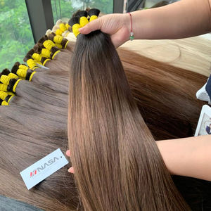 Chaud Ombre Couleurs Extensions De Cheveux En Vrac En Gros Manufacture Vietnamien Raw Humain Premium Style Droit - Product Image 1