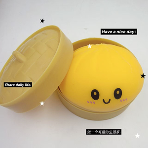 Squishy Kawaii en forme de boulette vapeur avec cuiseur vapeur en bambou, jouet <span class=keywords><strong>anti</strong></span>-<span class=keywords><strong>stress</strong></span> à remontée lente pour enfants, adolescents et adultes, cadeau - Product Image 5