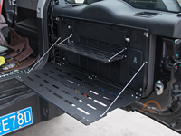 Nouveau kit carrosserie tout-terrain T2 en aluminium noir, étagère de coffre pliable, support de rangement pour hayon, installation non destructive Jetour