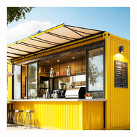 Conteneur de cuisine de 20 pieds, café, boutique de café, bar préfabriqué en conteneur de 10 pieds, maison de fête de mariage en conteneur de 40 pieds