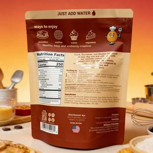 Customized Printed Moisture-Proof Reusable Upright <b>Plastic</b> Pouches for bakery protein cereal powder <b>packaging</b> Food Grade Bags - Product Image 5