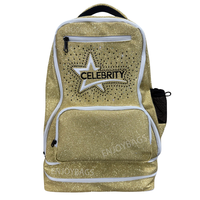 Sac à dos de cheerleading bleu royal personnalisé avec nom et logo d'équipe pour filles, idéal pour la danse et la gymnastique