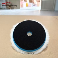 Tampon de polissage en fibre de laine synthétique de haute qualité de 3 à 7 pouces pour le lustrage intensif des voitures et le detailing automobile