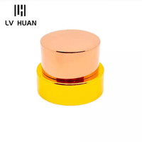 Pot à crème anti-déversement en aluminium anodisé multicolore de qualité supérieure, grand calibre, avec couvercle à vis, 30g/50g, pour crème visage et yeux, cosmétique
