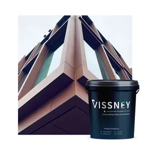 Vissney Anti Krassen En Stof Vloeibare Coating Ruwe Textuur Effect Graniet Verf Externe Muur Coating