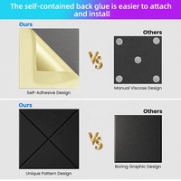 Panneaux muraux de plafond en feutre acoustique en PET pour la décoration de la maison