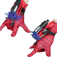 Gant Lanceur de Toiles d'Araignée Jouet, Ensemble de Lancement au Poignet, Projectiles de Toile Bleus, Sangle Réglable, pour Enfants, Fêtes Cosplay, Vente en Gros OEM