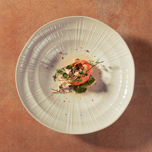 Esanjoy, tienda de suministros para restaurantes, vajilla de porcelana <span class=keywords><strong>Final</strong></span> de China, cocinas comerciales, platos de cerámica, vajilla elegante, plato para ensalada - Product Image 3