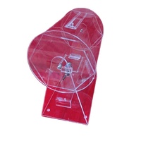 Caisse de caisse en plastique acrylique transparent, vente en gros