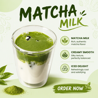 Capsules de Matcha de Qualité Cérémoniale, Ensemble de Capsules de Thé Vert pour Cadeau, Compatibles Nespresso, Adaptées au Régime Céto, Vente en Gros OEM