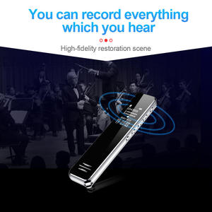 Enregistreur vocal numérique portable HD personnalisé en usine, réduction du bruit, dictaphone à activation vocale pour réunions d'affaires et étudiants - Product Image 4