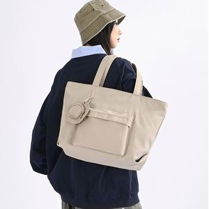 Ensemble de 2 sacs fourre-tout en toile avec logo personnalisé, sac à main en toile écologique pour femmes et filles - Product Image 5
