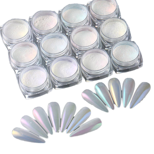 Poudre de <span class=keywords><strong>Sucre</strong></span> Acrylique Scintillante et Réfléchissante pour Décoration d'Ongles, Lot de 6 Couleurs Vives, Pigment Dégradé Brillant pour Nail Art (Vente en Gros) - Product Image 1