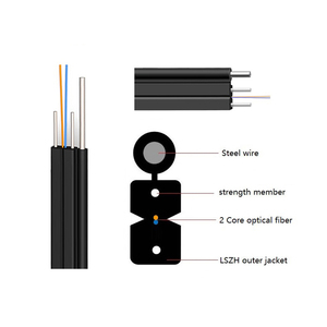 Cable de Fibra Óptica para Exteriores e Interiores, 1/2 Núcleo, FRP, Cable de Conexión FTTH - Product Image 1