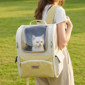 YBlooper <b>Pet</b> <b>Backpack</b> Large Capacity Breathable Outdoor Travel <b>Carrier</b> For Cats Dogs - Product Image 1