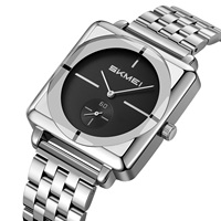 Montre-bracelet analogique à quartz antique pour homme SKMEI 2413, vente en gros, acier inoxydable, étanche 30 m, fabriquée en Chine