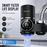 Grifo Inteligente Revesrc con Purificador de Agua, Pantalla Digital, Filtro para Grifo de Cocina, Monitoreo de Temperatura, 8 Etapas, Manual, Doméstico