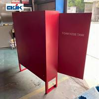 Armoire pour enrouleur de tuyau d'incendie Jinkai - Construction robuste en acier doux thermolaqué, protection incendie, portable, facile à utiliser