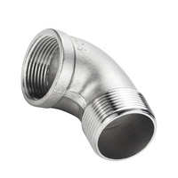 Кованый Женский Мужской Локоть сантехника 1/2 NPT BSPP BSPT из нержавеющей стали 304 / 316 уличный локоть
