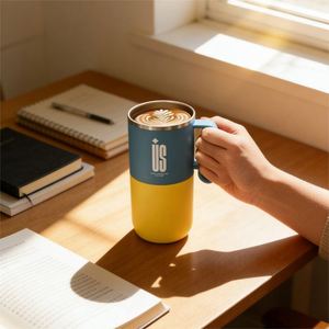 Custom Coffee <b>Mug</b> 304 Stainless Steel 600ml Double-Walled Stylish Dopamine-Inducing Coffee <b>Mug</b> for Office - Product Image 6