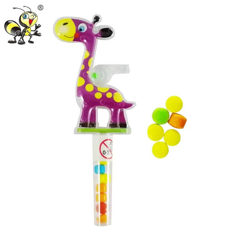 Halal dulces encantador dibujos animados jirafa juguete caramelo de prensa