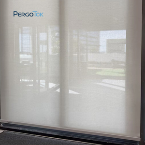 Lonas de <span class=keywords><strong>Lona</strong></span> PERGOTOK, Persianas Exteriores de Tela, Persianas de <span class=keywords><strong>Patio</strong></span> Exteriores, Persiana Enrollable Motorizada con Cremallera para Protección Solar - Product Image 3