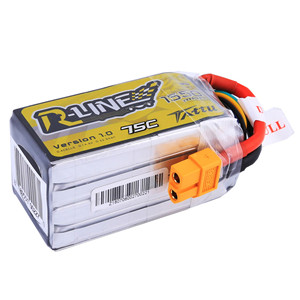 Batería Lipo RC Tattu R-Line 1550mAh 75C 14,8 V de alta velocidad con enchufe XT60 Dron de carreras FPV - Product Image 4