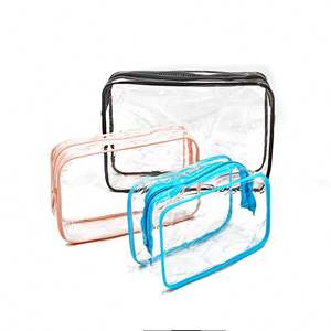Wholesale High Quality Eco Reusable Travel PVC Bag Fashion Transparent Bag Clear Cosmetic Bag - Product Image 3