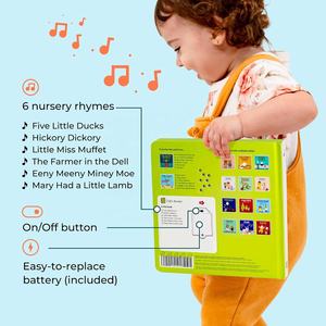 Five Little Ducks Nursery Rhymes Book pour <span class=keywords><strong>les</strong></span> tout-petits Livre musical avec bouton son et 6 chansons - Product Image 3