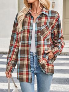 <span class=keywords><strong>Camicia</strong></span> da <span class=keywords><strong>donna</strong></span> con bottone in flanella <span class=keywords><strong>a</strong></span> manica lunga - Product Image 5