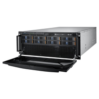 Chassis Rak HPC-7485-20RX 4U dengan 8 Tray Drive 3.5" Hot-Swap, Mendukung Motherboard EATX/ATX, PSU 2000W, Prosesor AMD EPYC