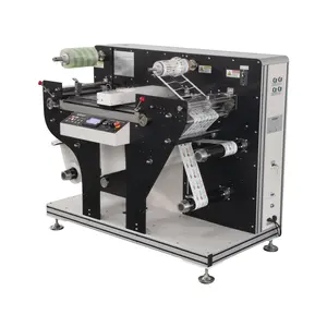 VICUT VR320 rol kertas rilis otomatis gulungan Digital label printer mesin pemotong logam putar dengan fungsi Slitter