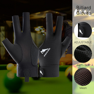 Gants de <span class=keywords><strong>Billard</strong></span> et Snooker Personnalisés à Trois Doigts, Durables, Antidérapants et Respirants pour Joueurs Professionnels - Product Image 2