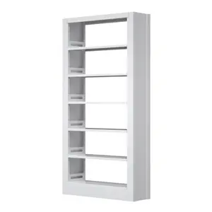 Office furniture 5 tier book shelf metal steel shelves for home libreria in acciaio per la casa