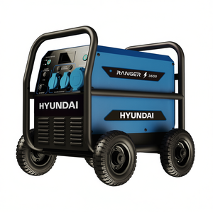 Generador Portátil Hyundai Ranger de 3600W con Ruedas y Salida de Corriente Alterna - Product Image 2