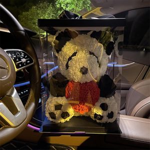 Ours en roses artificielles, ours en fleurs <span class=keywords><strong>éternel</strong></span>les, coffret cadeau pour la Saint-Valentin, la fête des mères, un anniversaire, une remise de diplôme, avec lumière LED - Product Image 6