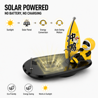 Nouvel Ornement Canard Surfiste en Gel Plastique à Énergie Solaire 2026 – Diffuseur d'Arômes Premium pour Tableau de Bord de Voiture, Sans Recharge Nécessaire, Fonctionnement Permanent
