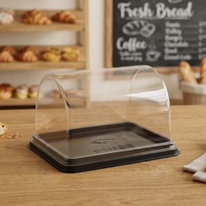Taiwan Single Slice Cake Container <b>with</b> clear <b>Lid</b> Disposable clear Plastic <b>Small</b> Cake Packing Food <b>Box</b> - Product Image 2