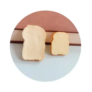 100PC 12*29MM 24*31MM 29*44MM 현실적인 토스트 빵 조각 스크랩북 및 보석에 대한 수지 매력 플랫백 카보 숑