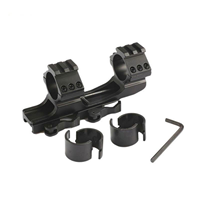 Support tactique en porte-à-faux à 4 emplacements pour monture de chasse de 25.4mm 30mm, support en porte-à-faux à dégagement rapide pour accessoire de chasse de 20mm