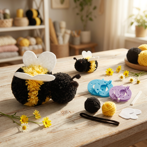 Kit de Bricolage DIY pour Créer des Pompons en Laine – Jouet Éducatif STEM Fait Main pour Enfants (Unisexe, 7-12 ans et 12 ans et plus) <span class=keywords><strong>VOSAN</strong></span> - Product Image 3