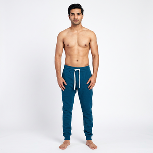Eco-Friendly Casual Men's Full Length Gym <b>Trousers</b> Breathable Waterproof 100% Polyester Fitness Workout Training Pants - Product Image 1
