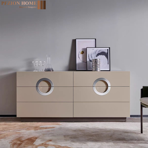 Gabinete de despensa de lujo moderno, cocina blanca, muebles de sala de estar, <span class=keywords><strong>aparador</strong></span>, gabinetes de 6 cajones - Product Image 1