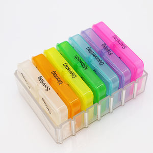 주간 7 일 여행 알약 상자 28 구획 무지개 알약 주최자 가정 여행을위한 약 저장 디스펜서 약 케이스 - Product Image 3